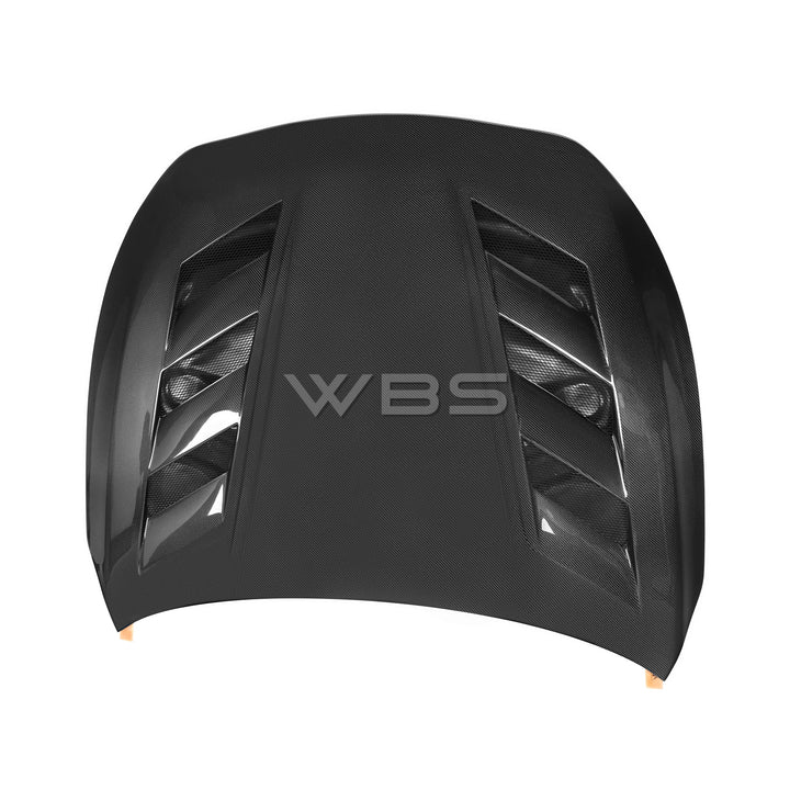 INFINITI Q60 VENTED V3 STYLE CARBON FIBER HOOD