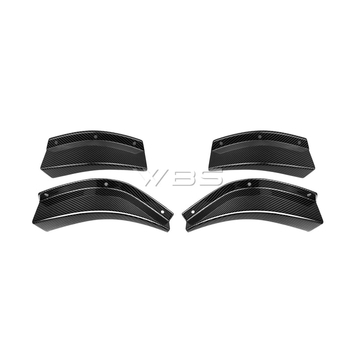 WBS - BMW G8X M4 / M4 GT4 STYLE FRONT BUMPER CANARDS SET GENUINE CARBON FIBER