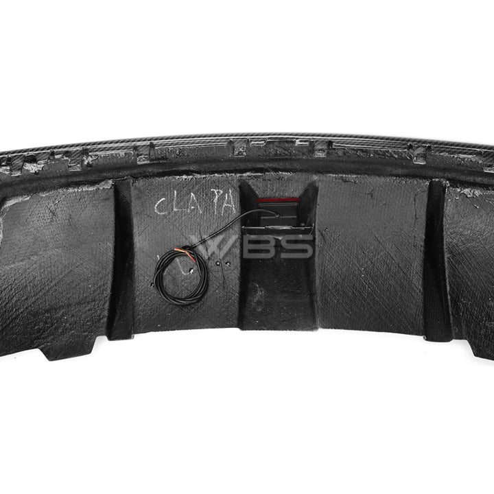 MERCEDES W117 CLA45/ CLA250 REAR DIFFUSER WITH LED 3RD LIGHT GENUINE CF