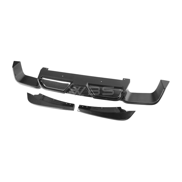 WBS - BMW X3M F97 PRE-LCI REAR DIFFUSER WBS STYLE GENUINE CARBON FIBER