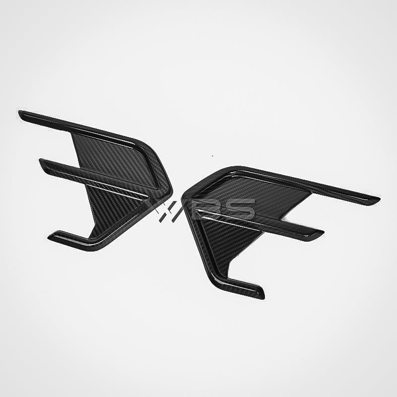 AUDI RS6/ RS7 C8 REAR BUMPER CANARDS GENUINE CARBON FIBER