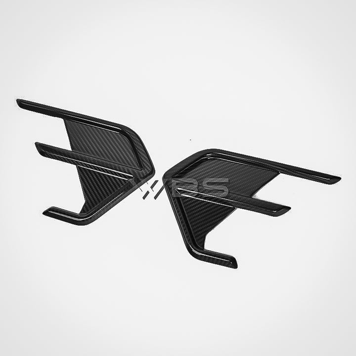 AUDI RS6/ RS7 C8 REAR BUMPER CANARDS GENUINE CARBON FIBER