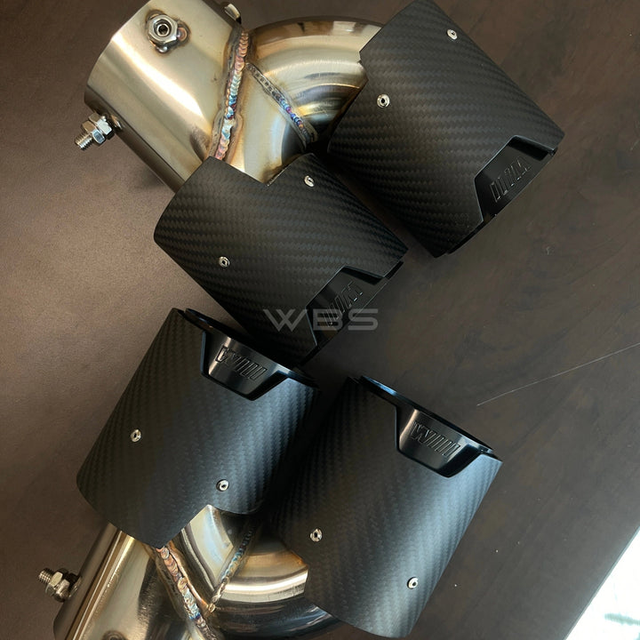 BMW G20 M340I EXHAUST TIPS SET DRY CARBON FIBER M DESIGN