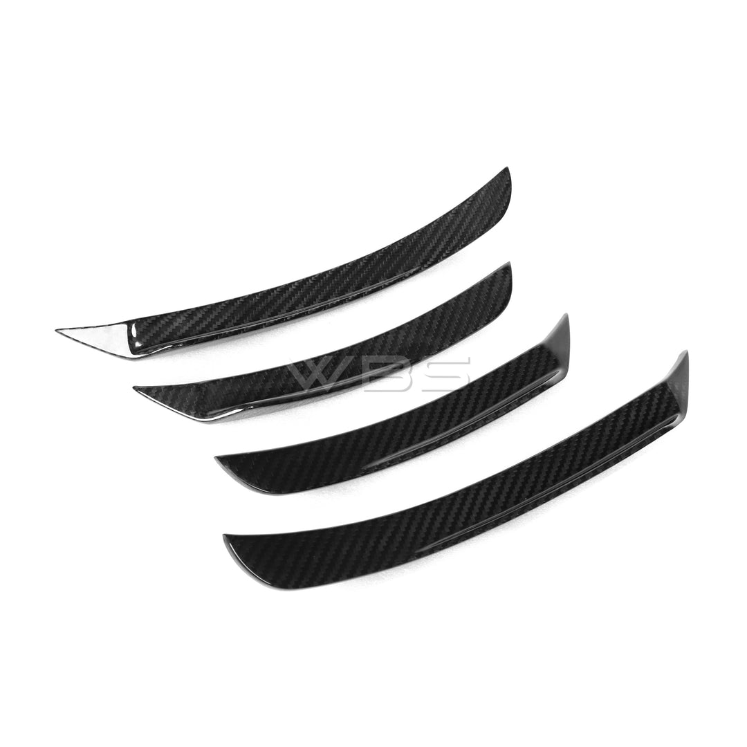 BMW F90 M5 FRONT BUMPER CANARDS KIT GENUINE CARBON FIBER