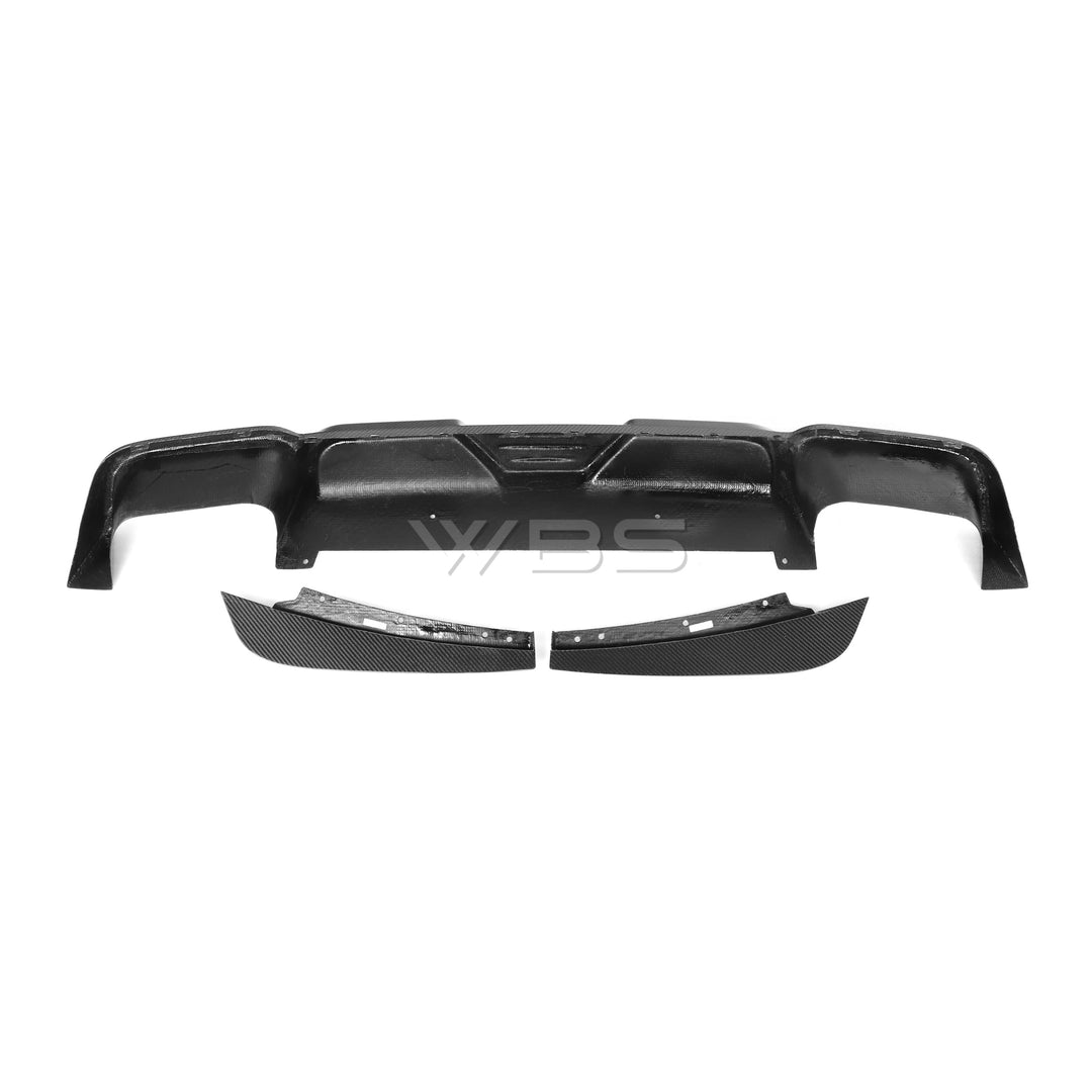WBS - BMW X3M F97 PRE-LCI REAR DIFFUSER WBS STYLE GENUINE CARBON FIBER