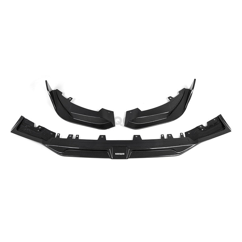 WBS - BMW X3M F97 LCI SQ V1 STYLE FRONT LIP GENUINE CARBON FIBER
