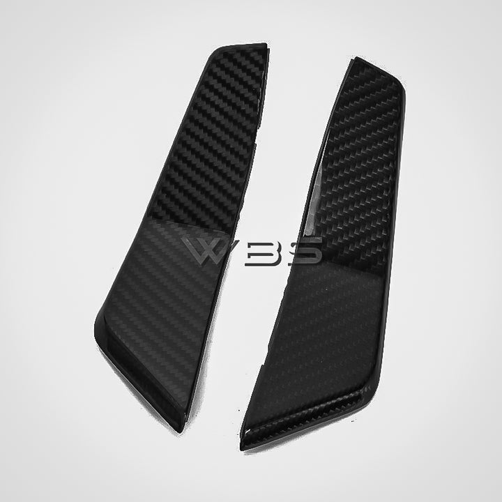 AUDI RS6 /RS7 C8 GT STYLE FRONT BUMPER CANARD SET GENUINE CARBON FIBER