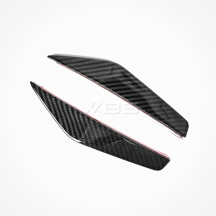 AUDI R8 FACELIFT GT-STYLE FRONT CANARDS KIT GENUINE CARBON FIBER