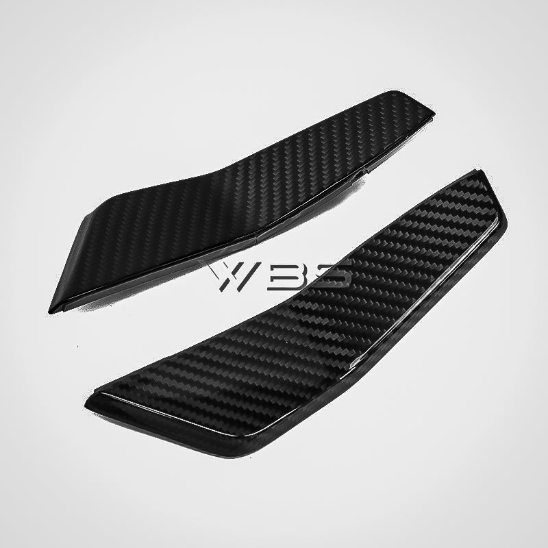 AUDI RS6 /RS7 C8 GT STYLE FRONT BUMPER CANARD SET GENUINE CARBON FIBER