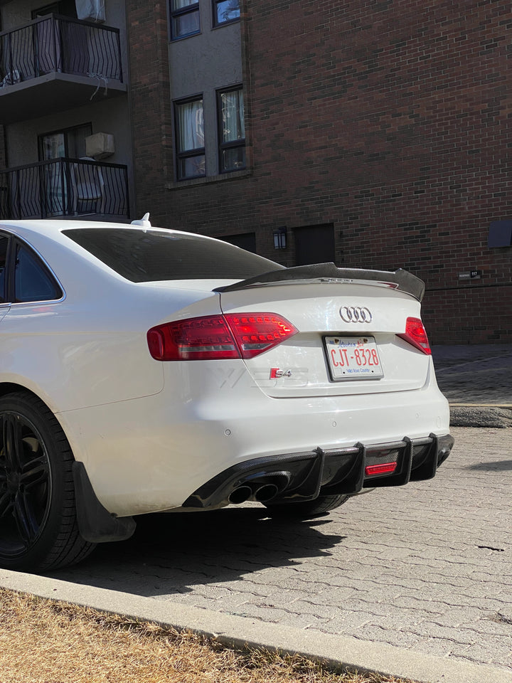 AUDI S4/ A4 B8 DIFFUSER KB STYLE GENUINE CARBON FIBER