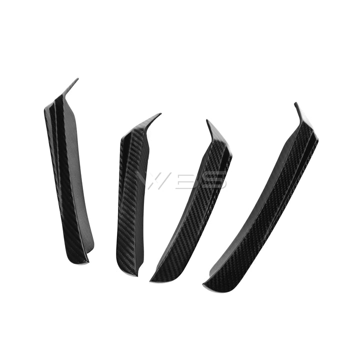 BMW F90 M5 FRONT BUMPER CANARDS KIT GENUINE CARBON FIBER