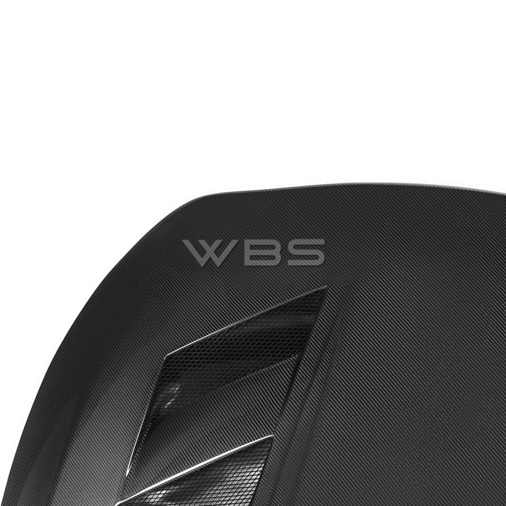 INFINITI Q60 VENTED V3 STYLE CARBON FIBER HOOD