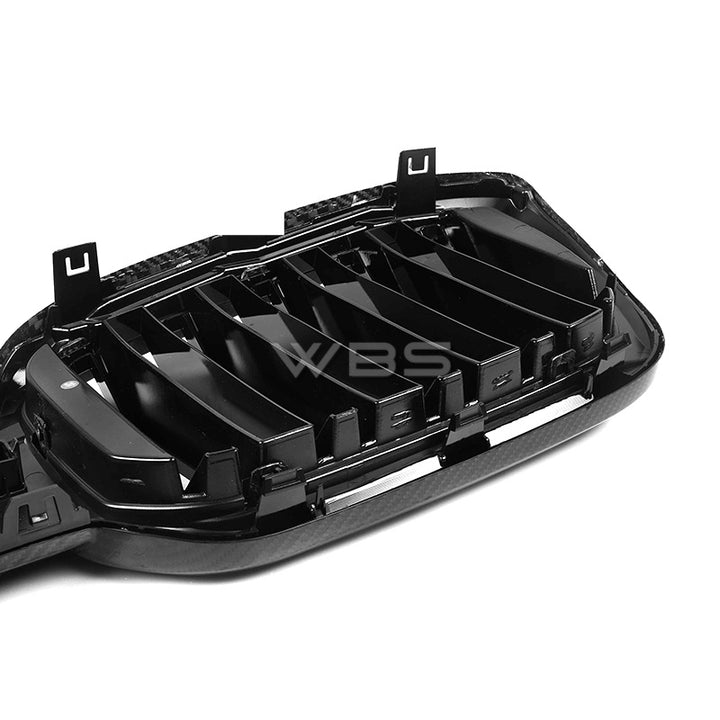 WBS - BMW X3M F97 LCI FRONT GRILLE REPLACEMENT GENUINE CARBON FIBER