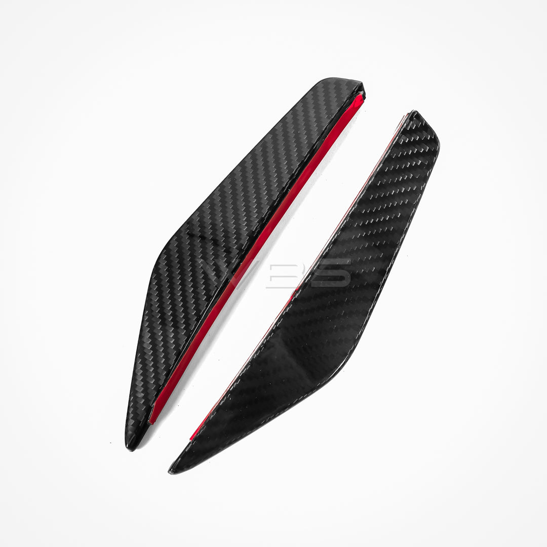 AUDI R8 FACELIFT GT-STYLE FRONT CANARDS KIT GENUINE CARBON FIBER