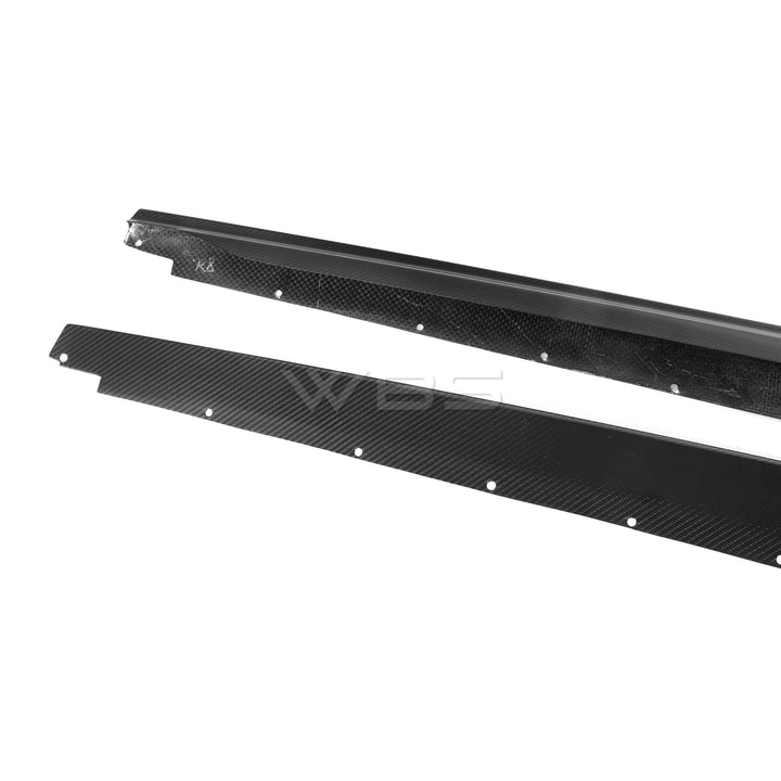 AUDI R8 FACELIFT GENUINE CARBON FIBER SIDE SKIRTS GT-STYLE BY WBS