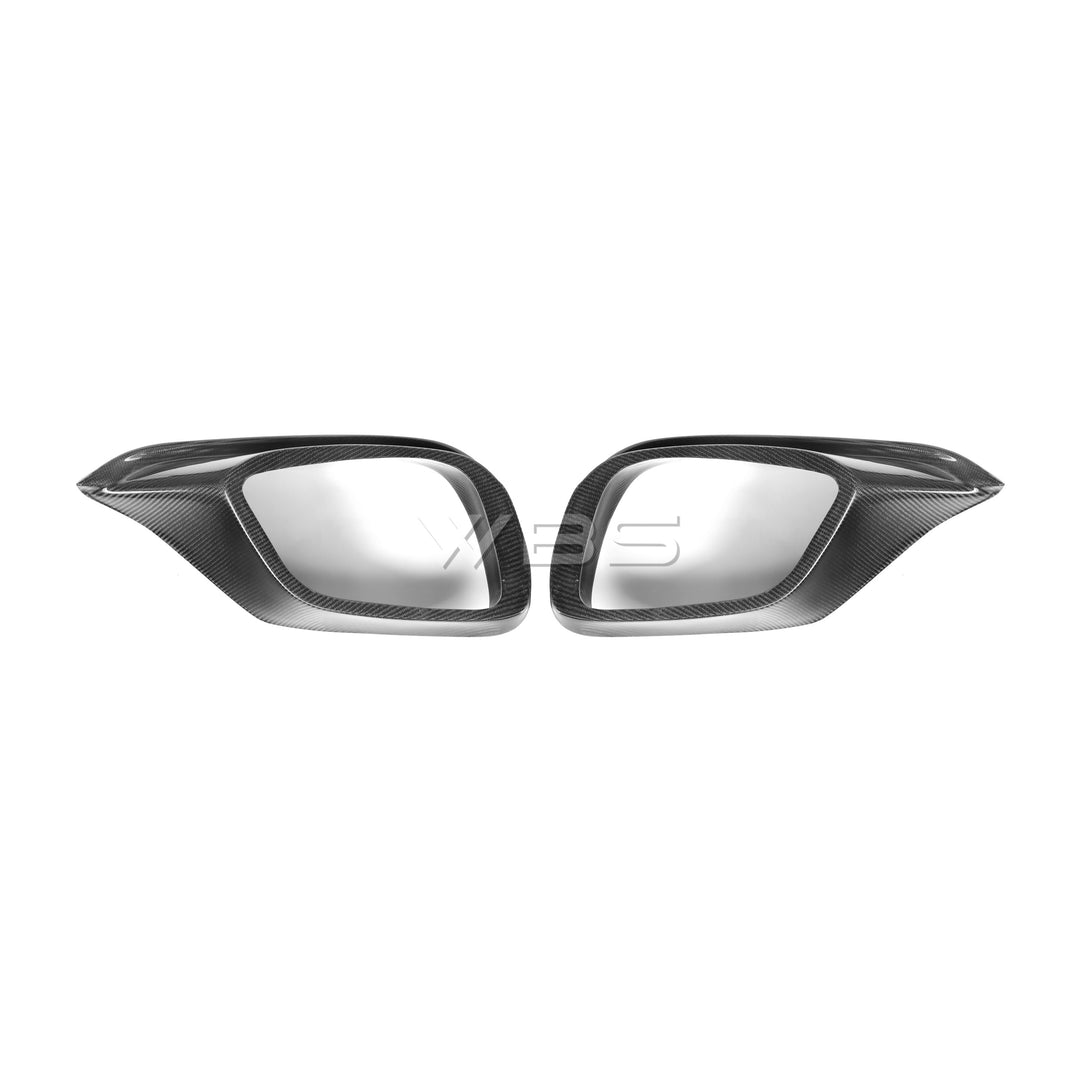 MERCEDES W213 E63 FRONT BUMPER VENT TRIMS GENUINE CARBON FIBER