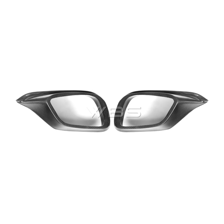 MERCEDES W213 E63 FRONT BUMPER VENT TRIMS GENUINE CARBON FIBER