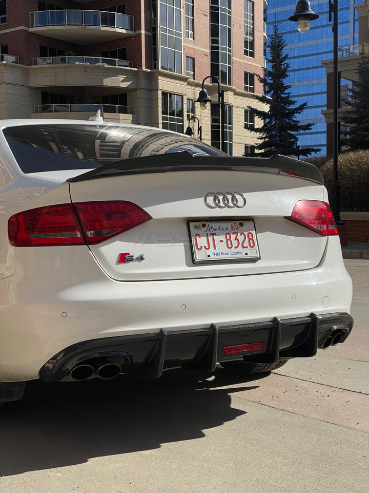 AUDI S4/ A4 B8 DIFFUSER KB STYLE GENUINE CARBON FIBER