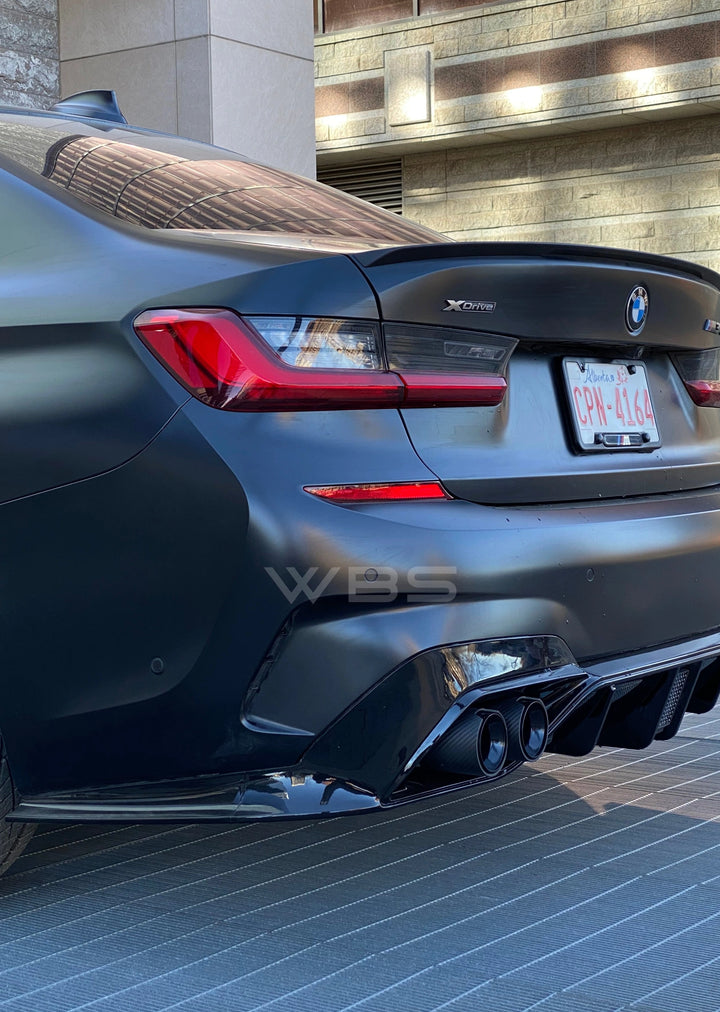 BMW G20 M340I EXHAUST TIPS SET DRY CARBON FIBER M DESIGN