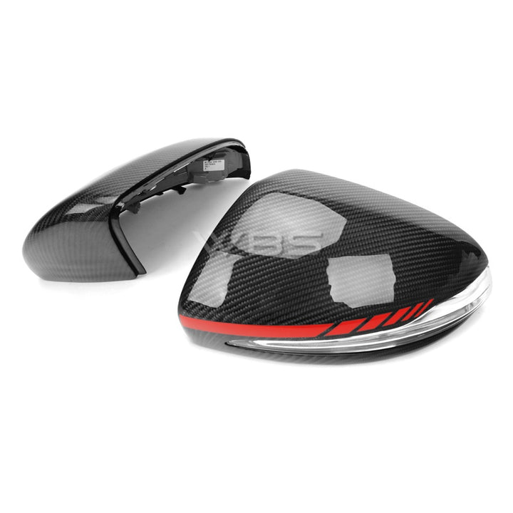 MERCEDES W205 C63/C CLASS MIRROR CAPS AMG STYLE GENUINE CARBON FIBER