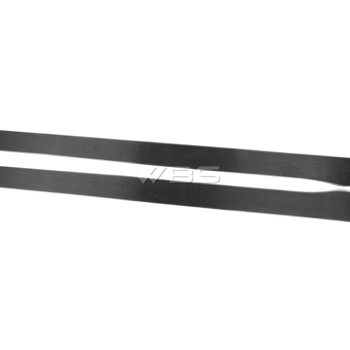MERCEDES W205 C CLASS/ C63 COUPE V STYLE SIDE SKIRT EXTENSIONS GENUINE CARBON FIBER