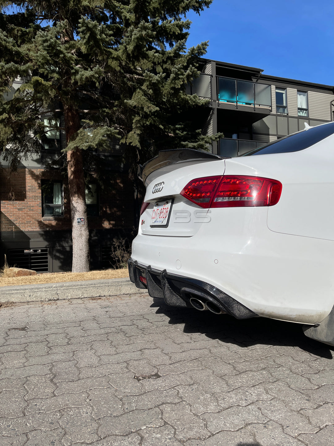 AUDI S4/ A4 B8 DIFFUSER KB STYLE GENUINE CARBON FIBER