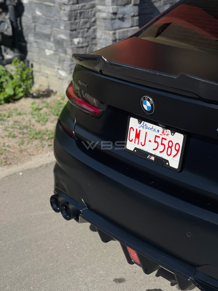 BMW G20 3 SERIES TRUNK SPOILER GTX STYLE GENUINE CARBON FIBER