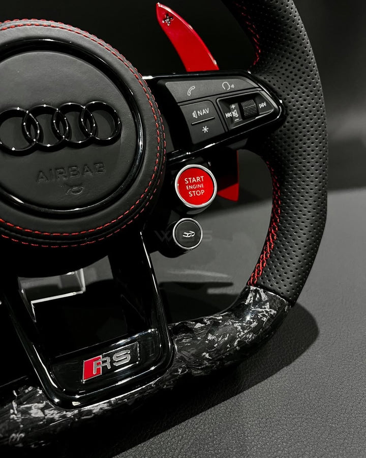 AUDI R8 FORGED CARBON FIBER CUSTOMS STEERING WHEEL