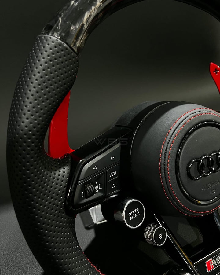 AUDI R8 FORGED CARBON FIBER CUSTOMS STEERING WHEEL