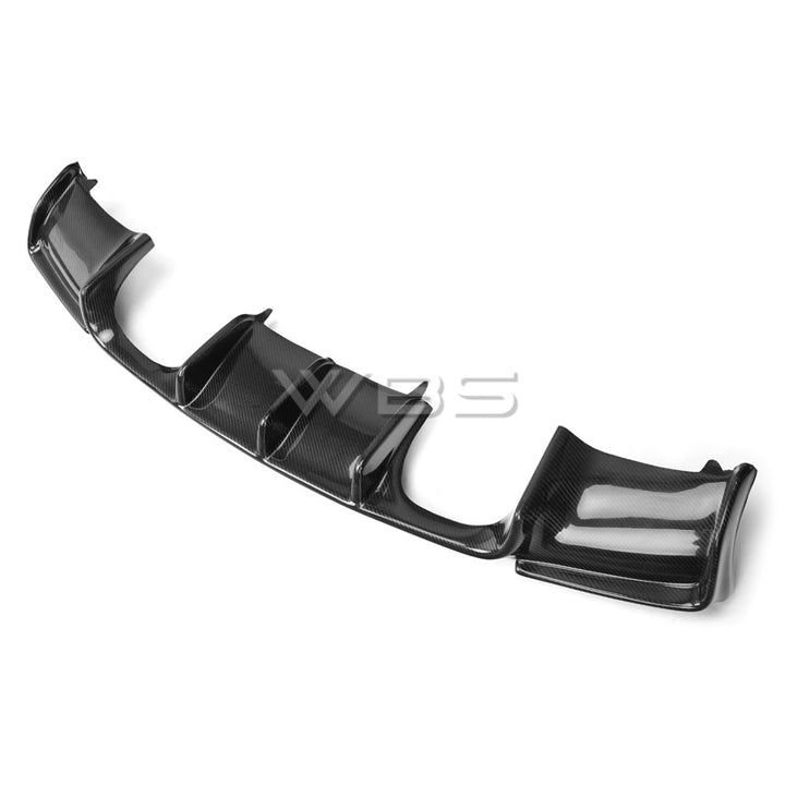 BMW E92 E93 REAR DIFFUSER V STYLE GENUINE CARBON FIBER