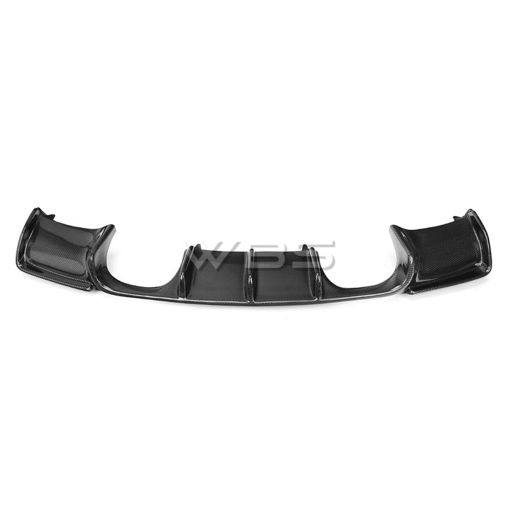 BMW E92 E93 REAR DIFFUSER V STYLE GENUINE CARBON FIBER