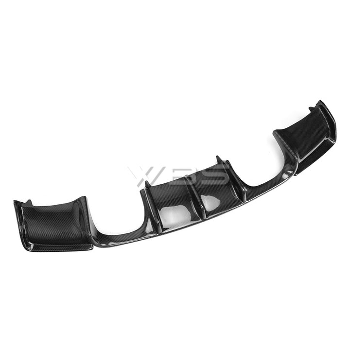 BMW E92 E93 REAR DIFFUSER V STYLE GENUINE CARBON FIBER