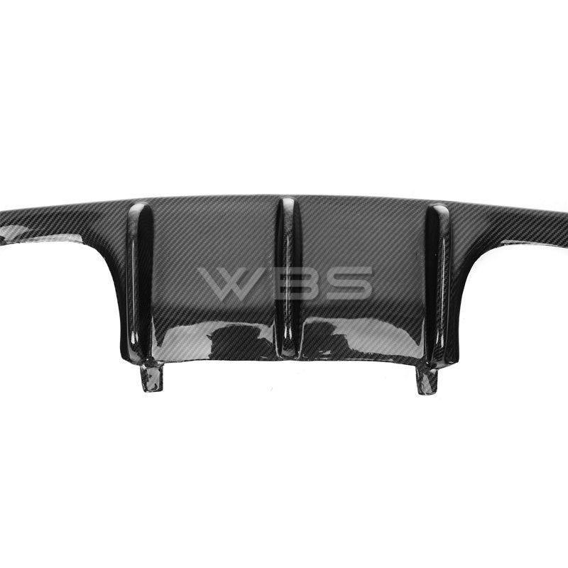 BMW E92 E93 REAR DIFFUSER V STYLE GENUINE CARBON FIBER