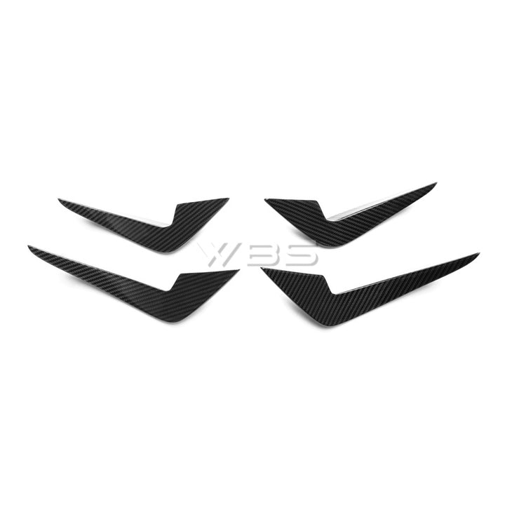 BMW F87 M2 FRONT BUMPER GT CANARDS KIT GENUINE CARBON FIBER