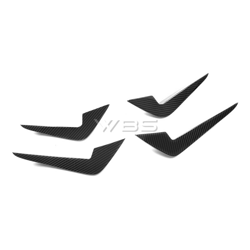 BMW F87 M2 FRONT BUMPER GT CANARDS KIT GENUINE CARBON FIBER