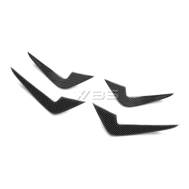 BMW F87 M2 FRONT BUMPER GT CANARDS KIT GENUINE CARBON FIBER