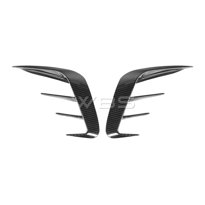 BMW G20 3 SERIES REAR BUMPER TRIMS GTX STYLE GENUINE CARBON FIBER