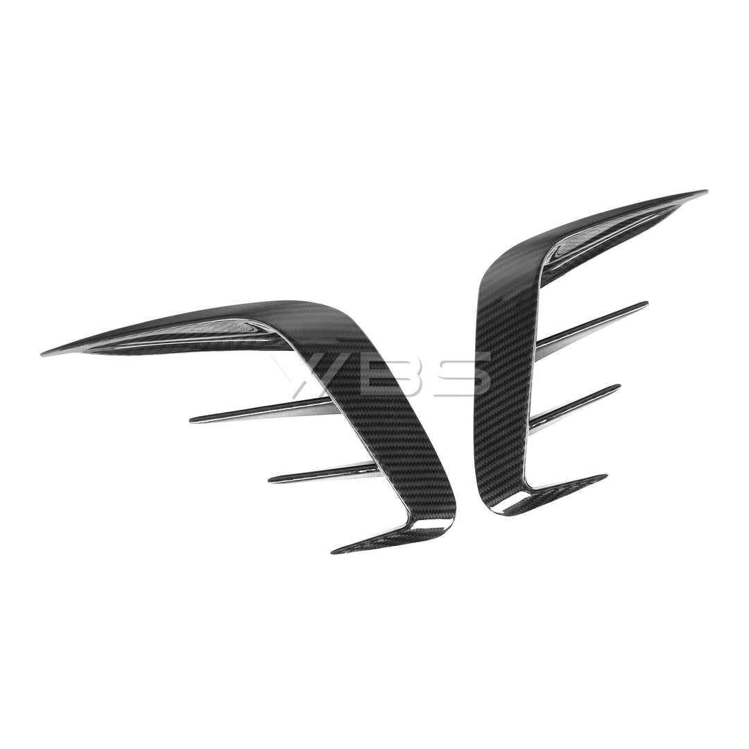 BMW G20 3 SERIES REAR BUMPER TRIMS GTX STYLE GENUINE CARBON FIBER