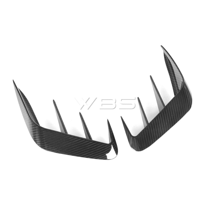 BMW G20 3 SERIES REAR BUMPER TRIMS GTX STYLE GENUINE CARBON FIBER