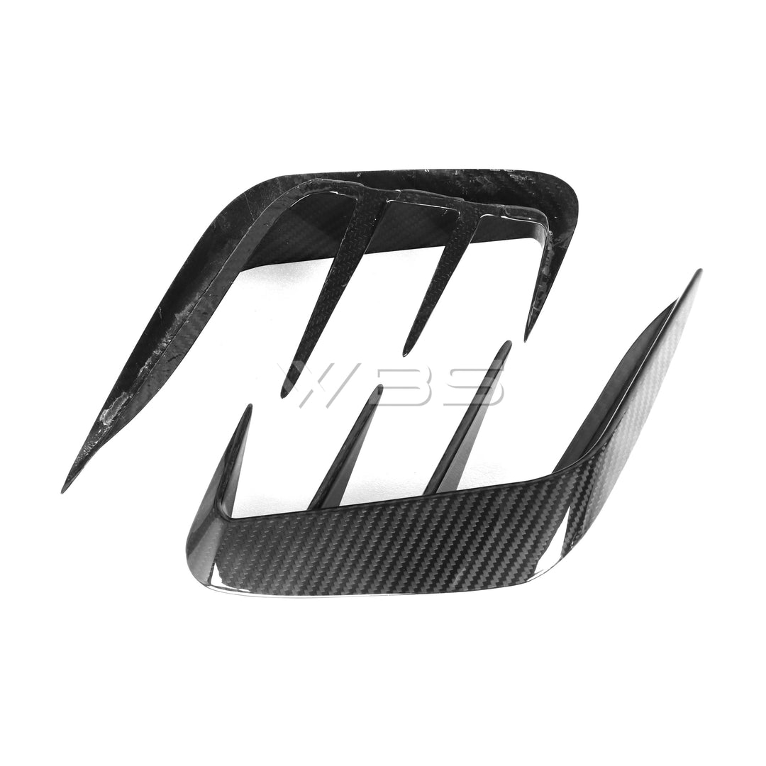 BMW G20 3 SERIES REAR BUMPER TRIMS GTX STYLE GENUINE CARBON FIBER