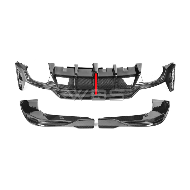 BMW G20 M340I LCI - F1 DESIGN REAR DIFFUSER KIT GENUINE CARBON FIBER