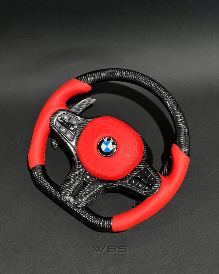 BMW G CHASSIS | CARBON FIBER CUSTOM STEERING WHEEL G8X M/ G20 3 SERIES