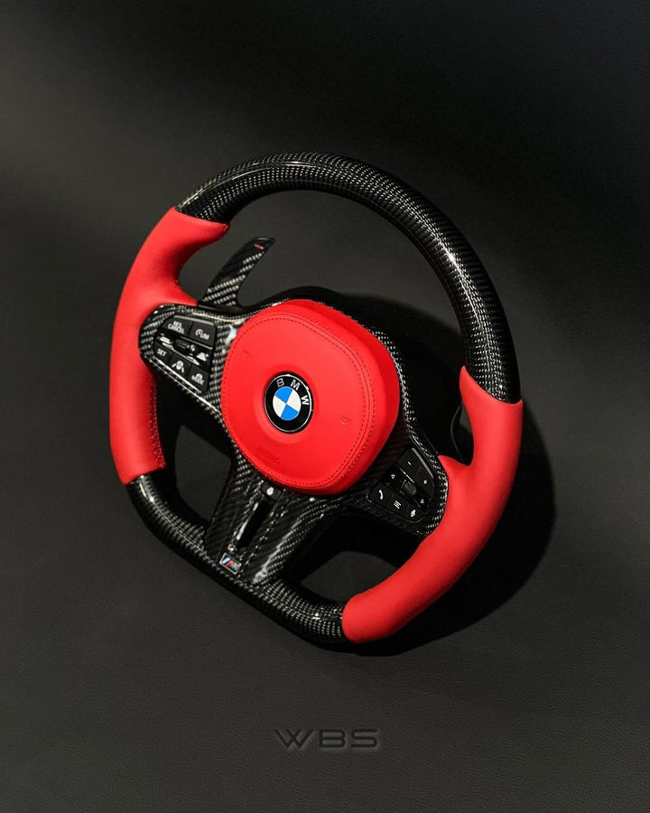 BMW G CHASSIS | CARBON FIBER CUSTOM STEERING WHEEL G8X M/ G20 3 SERIES