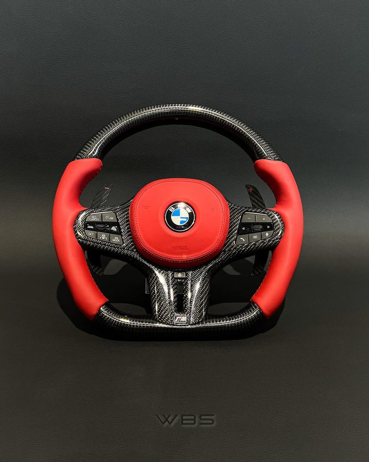 BMW G CHASSIS | CARBON FIBER CUSTOM STEERING WHEEL G8X M/ G20 3 SERIES