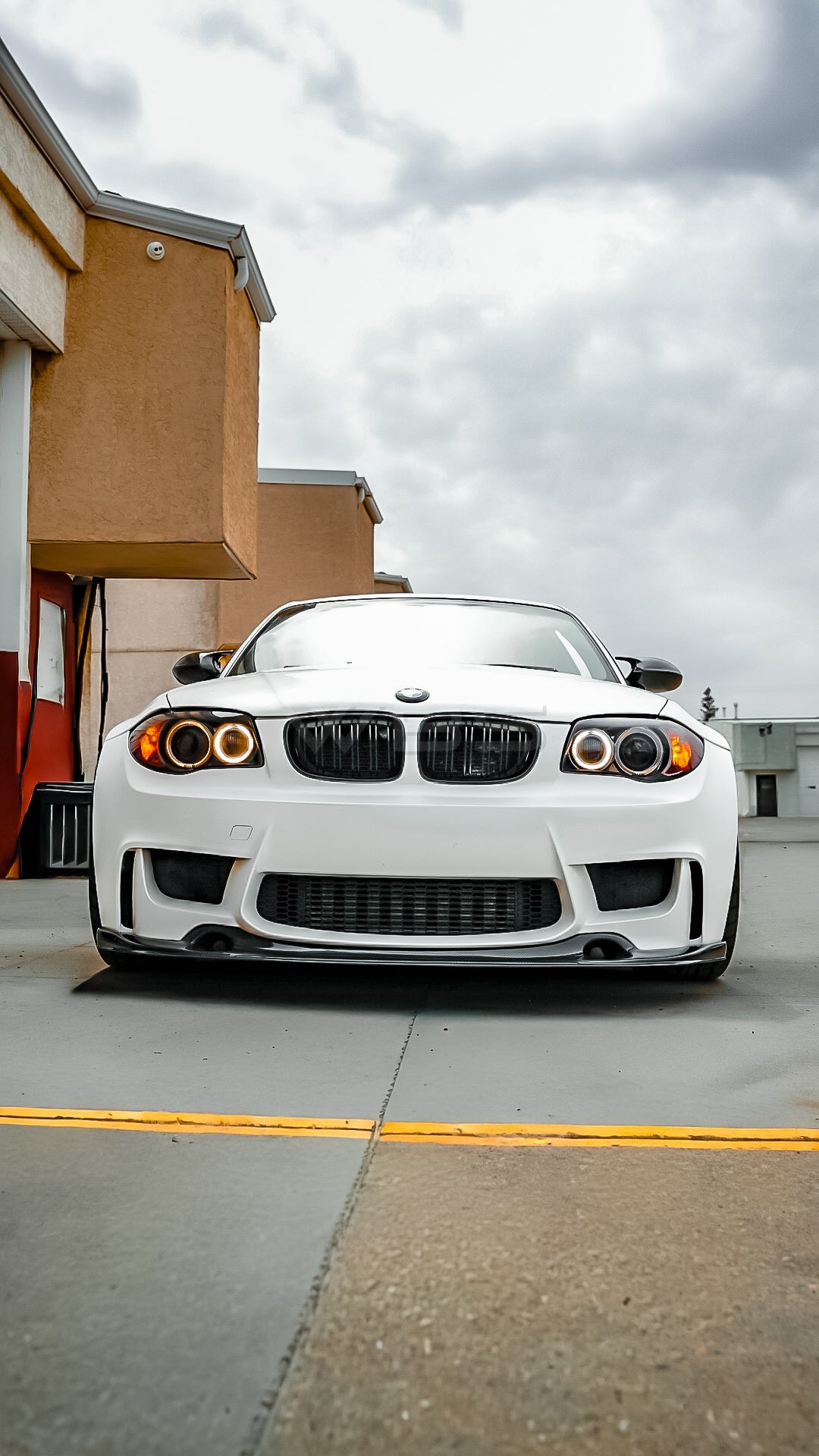 BMW E82 1M FRONT LIP GENUINE CARBON FIBER GT4 STYLE