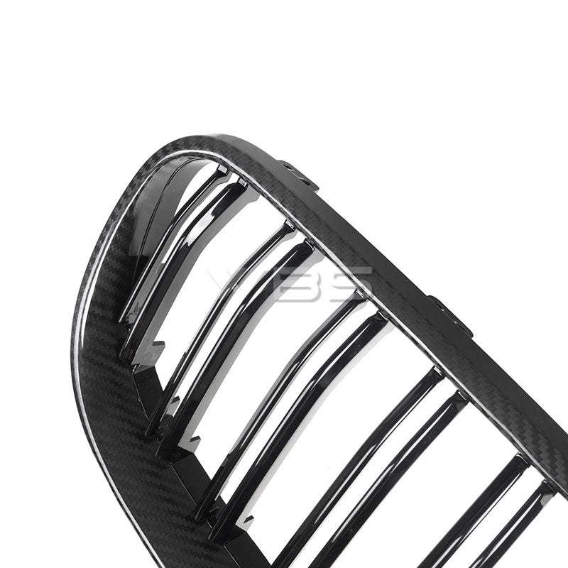 BMW E9X M3 DUAL SLAT GRILLES SET GENUINE CARBON FIBER