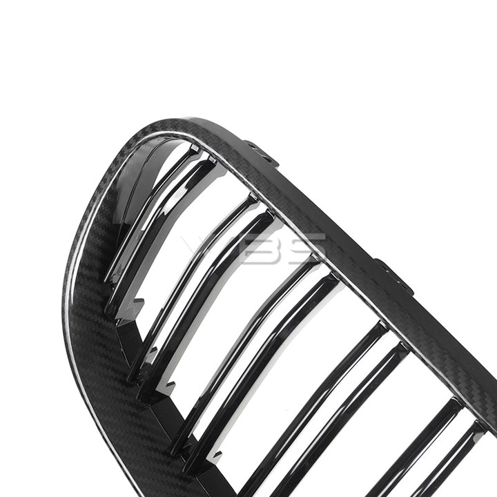 BMW E9X M3 DUAL SLAT GRILLES SET GENUINE CARBON FIBER