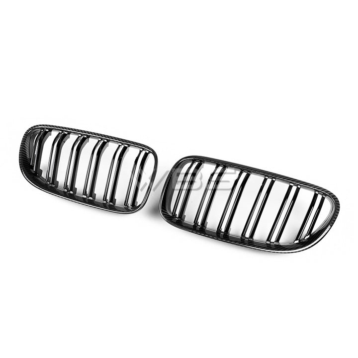 BMW E9X M3 DUAL SLAT GRILLES SET GENUINE CARBON FIBER