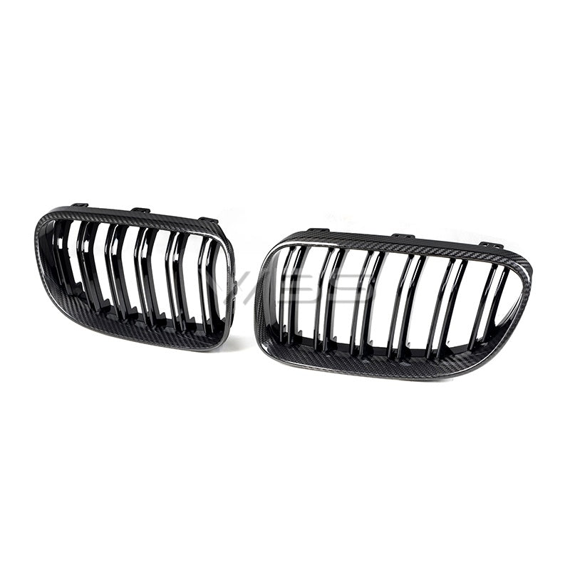 BMW E9X M3 DUAL SLAT GRILLES SET GENUINE CARBON FIBER