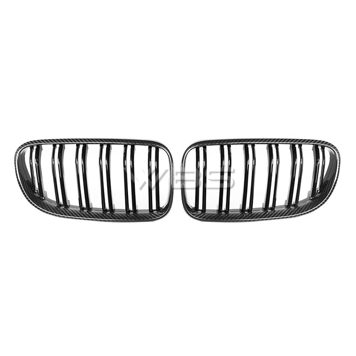 BMW E9X M3 DUAL SLAT GRILLES SET GENUINE CARBON FIBER